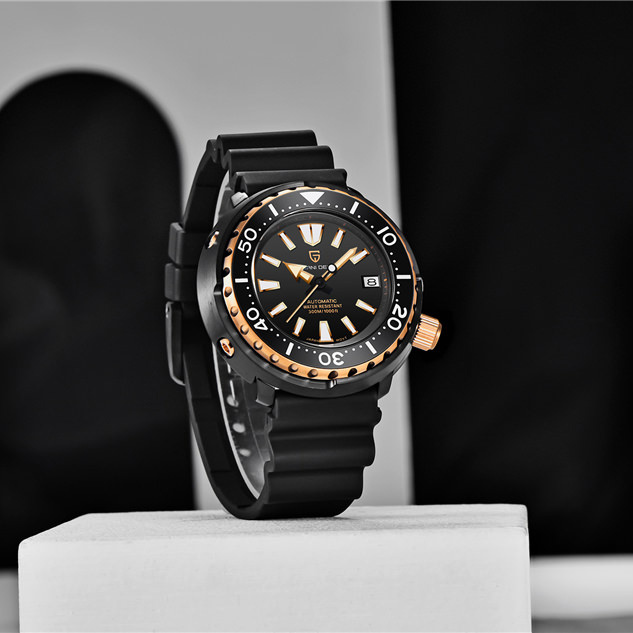 large Часы мужские Pagani Design PD-1695 Black-Gold 0